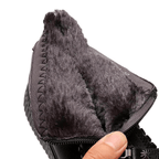 Bota Feminina Impermeável em Couro Duplo com Forro Aveludado Térmico