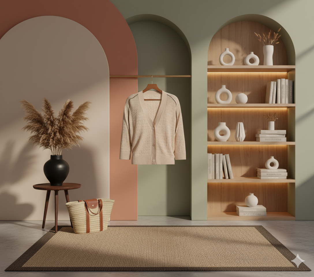 Cardigã Feminino em Lã e Seda com Detalhes em Miçangas.