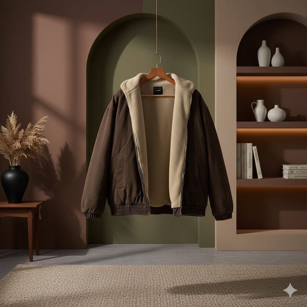 Jaqueta Japonesa Vintage De Lã Polar Masculina.