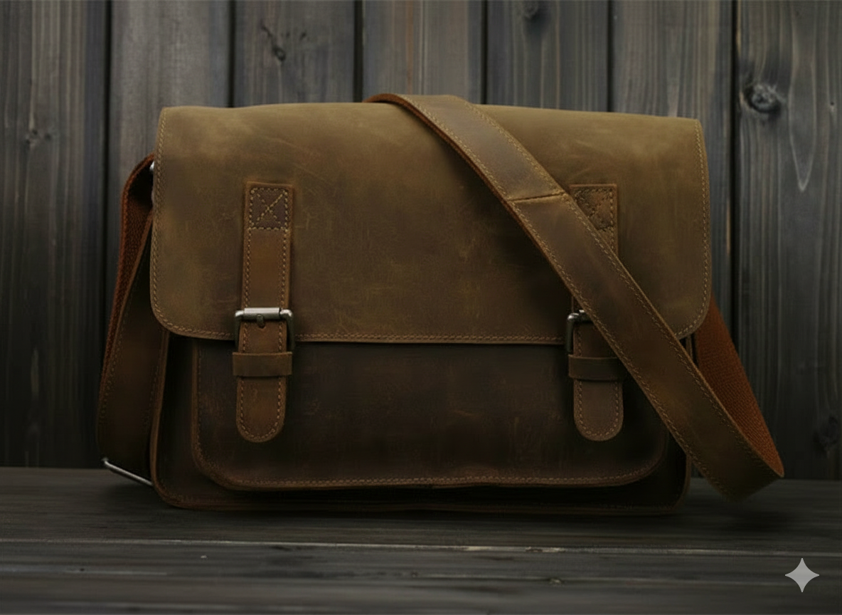 Bolsa Masculina em Couro Legítimo