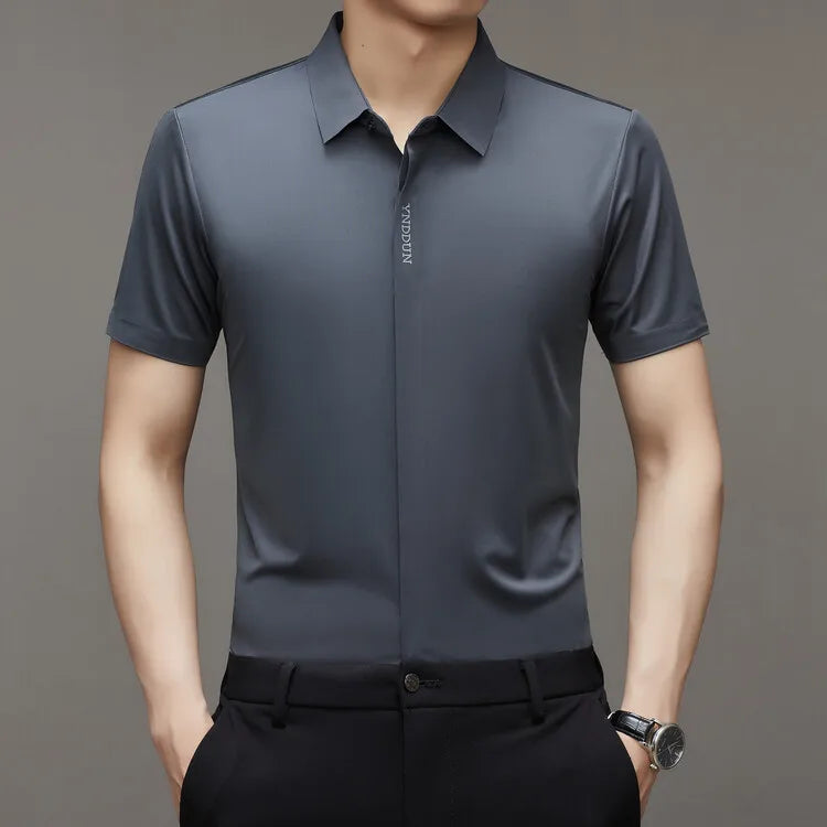 Camisa Masculina em Seda Gelada.