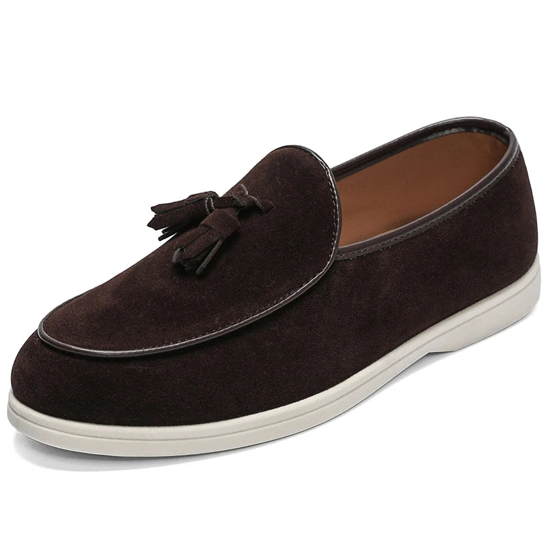 Mocassim Masculino Slip-On Multicolorido em Borracha e Tecido Premium.