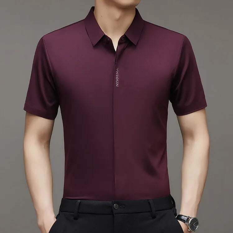 Camisa Masculina em Seda Gelada.