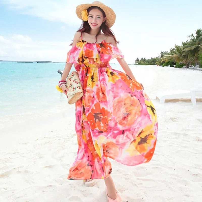 Bolsa Feminina de Palha Rígida com Detalhes Florais e Estampa Frutada.