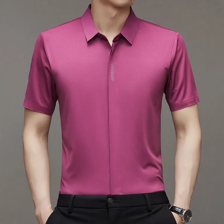 Camisa Masculina em Seda Gelada.
