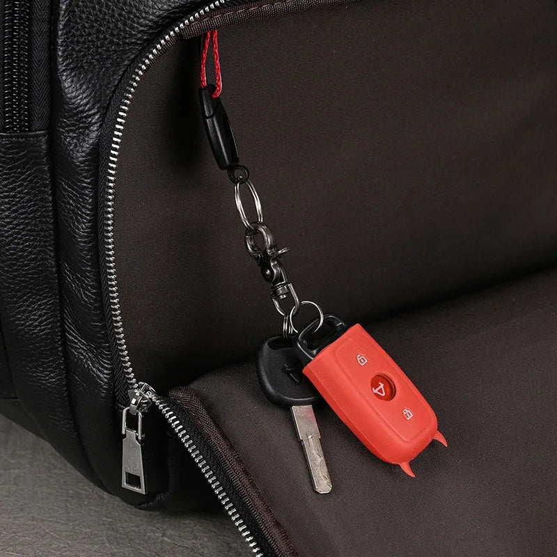 Mochila Masculina em Couro Legítimo com Design Robusto e Sofisticado