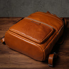 Mochila Masculina em Couro Premium.