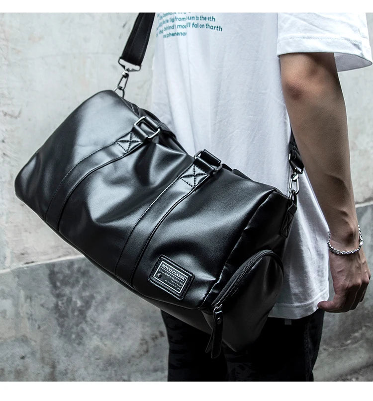 Bolsa Masculina de Viagem em PU Rígido.