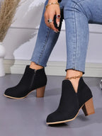 Garb Notte di Milano – Botas Femininas de Salto Grosso em PU Premium