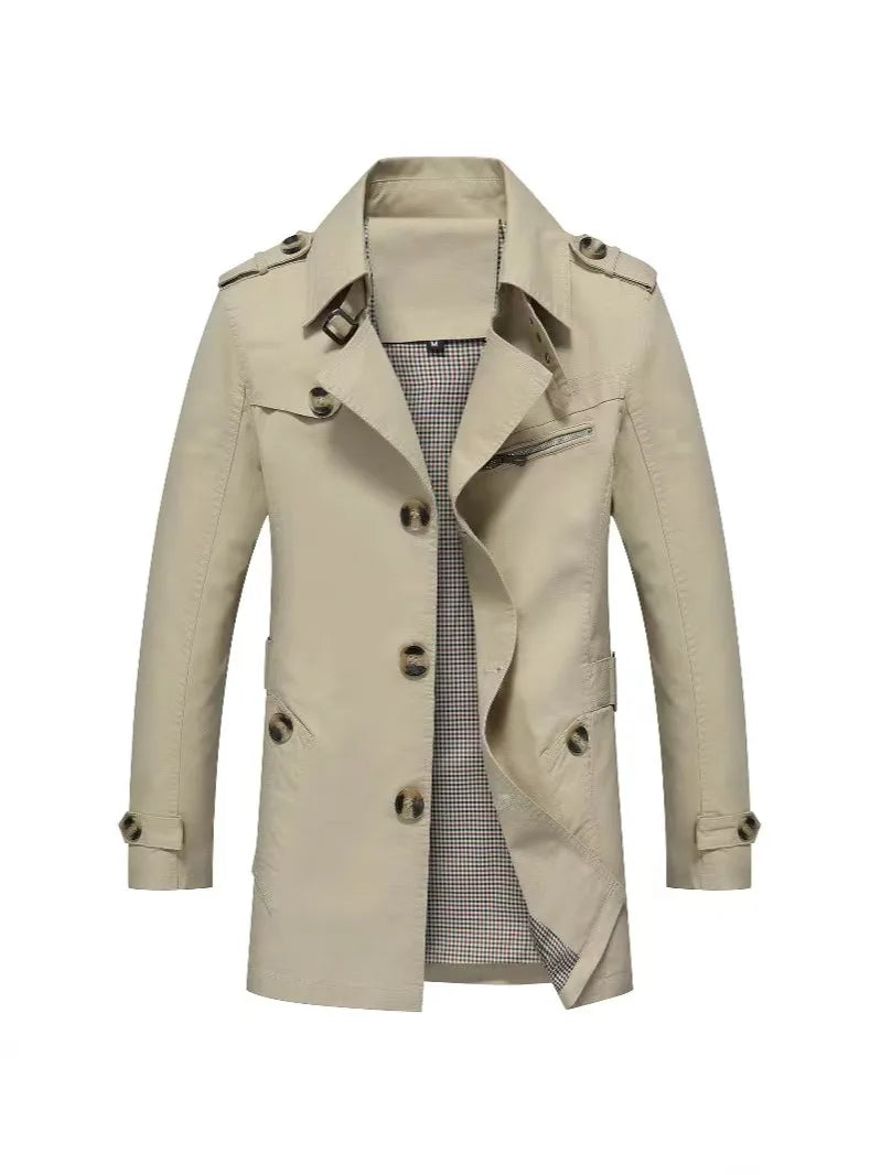 Casaco Masculino de Algodão Premium com Acabamento Frivolité.