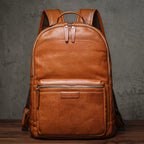 Mochila Masculina em Couro Premium.