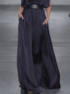 Vestido Longo Feminino Casual com Cinto Ajustável.