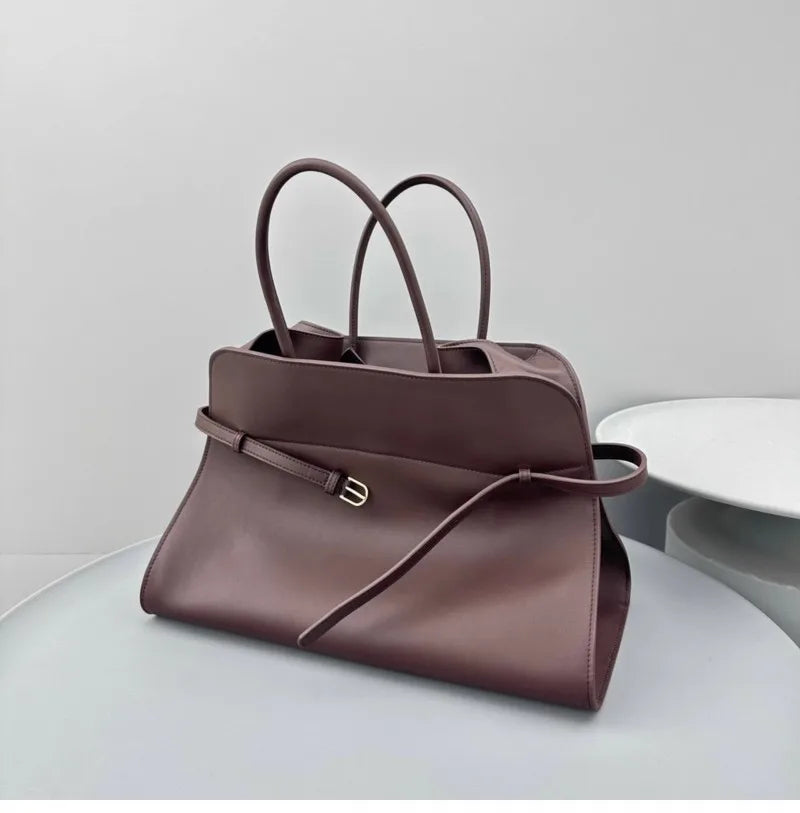 Bolsa de Viagem Feminina em Camurça Sintética de Luxo