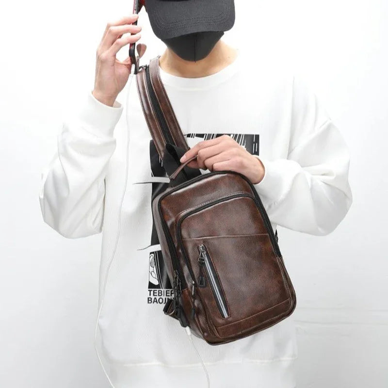 Garb Urbano Weixier – Mochila Unissex Softback em PU Jacquard com Design Moderno e Elegante