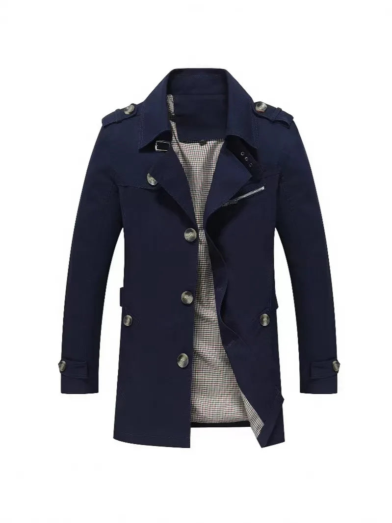 Casaco Masculino de Algodão Premium com Acabamento Frivolité.