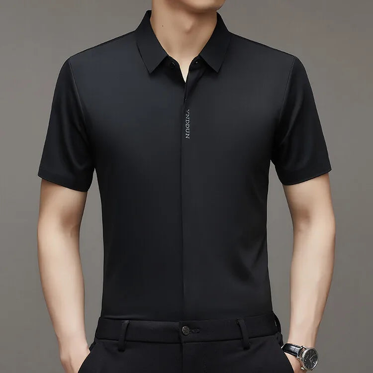 Camisa Masculina em Seda Gelada.