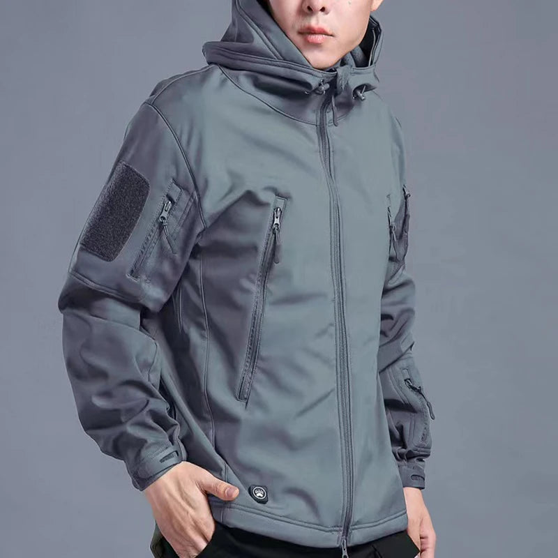 Jaqueta Masculina Softshell para Atividades ao Ar Livre.