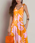 Macacão Feminino Vintage de Cintura Alta em Poliéster com Detalhes Estruturados de Verão.