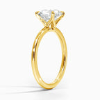 Garb Eterna Luce – Anel Feminino Solitário de Moissanite em Ouro 14K.