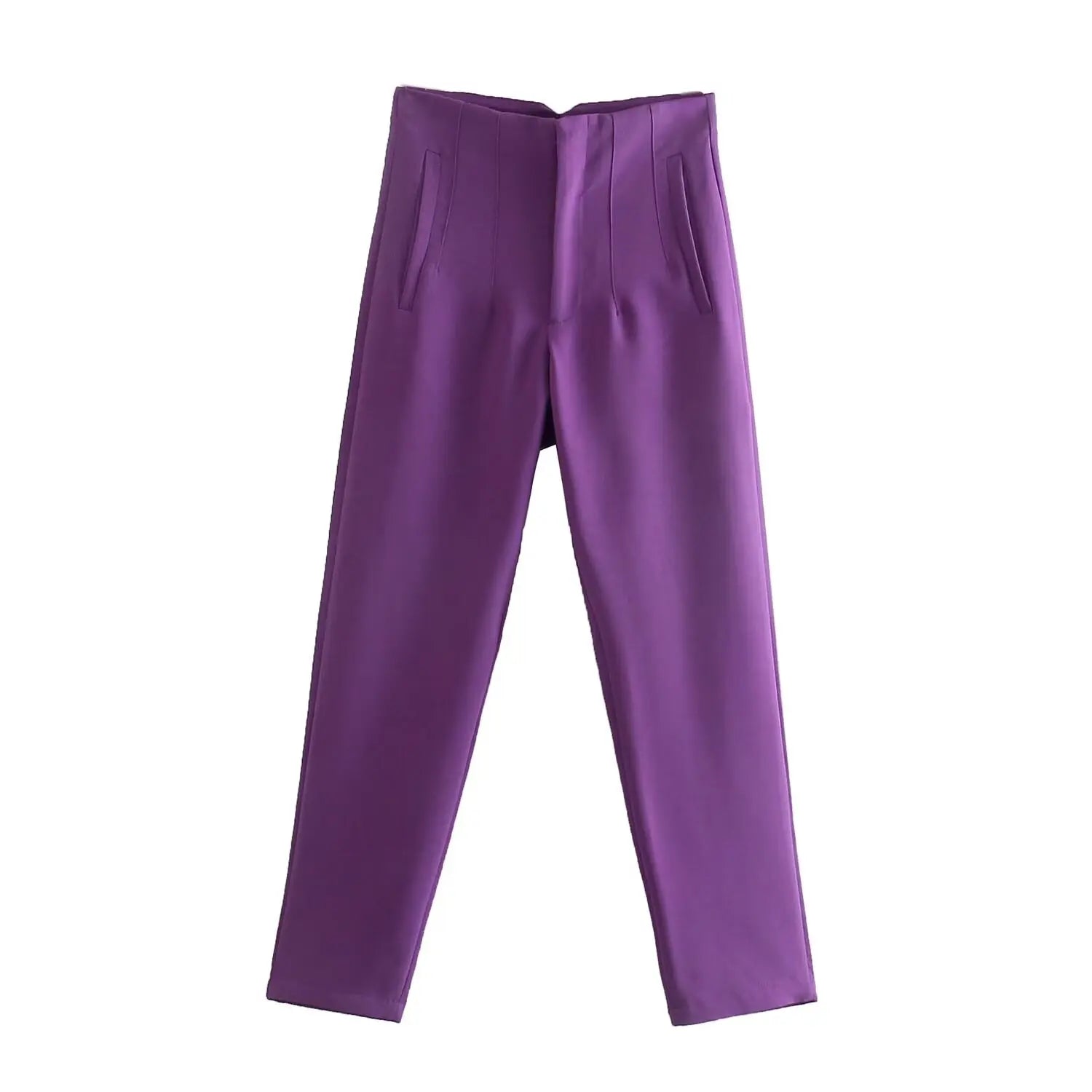 Calça Lápis Feminina de Cintura Alta para Escritório.