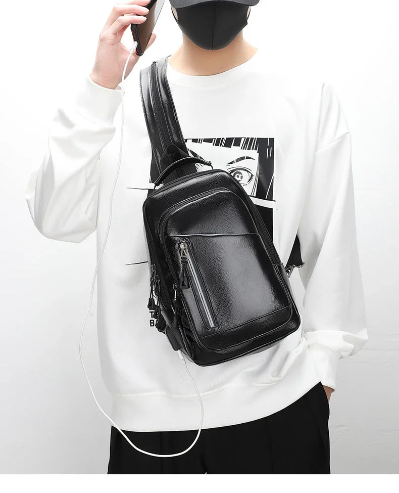 Garb Urbano Weixier – Mochila Unissex Softback em PU Jacquard com Design Moderno e Elegante