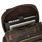 Mochila Masculina em Couro Legítimo com Design Robusto e Sofisticado