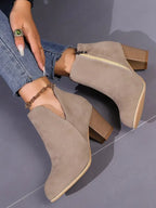 Garb Notte di Milano – Botas Femininas de Salto Grosso em PU Premium