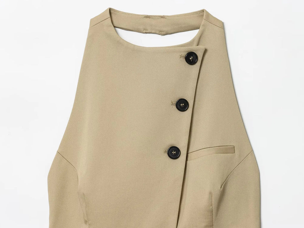 Garb Alba Solare – Conjunto Feminino Casual de Duas Peças Outono 2025.