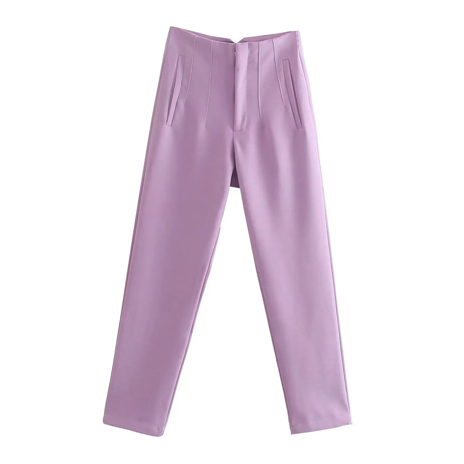 Calça Lápis Feminina de Cintura Alta para Escritório.