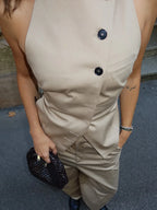 Garb Alba Solare – Conjunto Feminino Casual de Duas Peças Outono 2025.