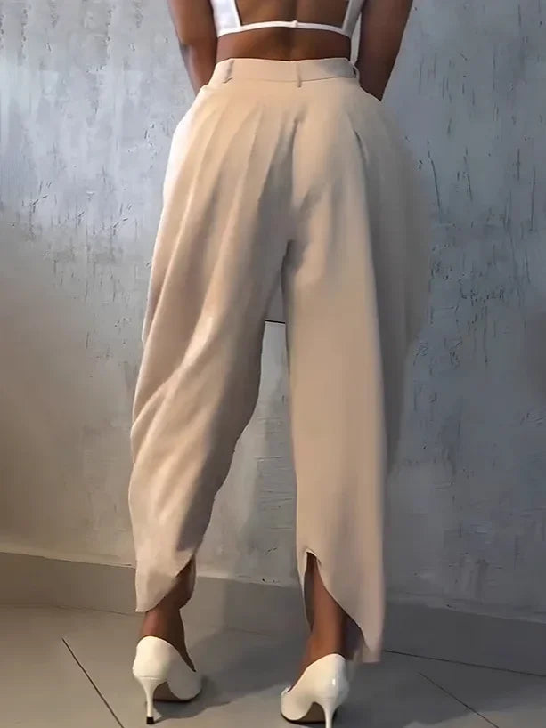 Calça Jogger Feminina de Cintura Alta e Solta.