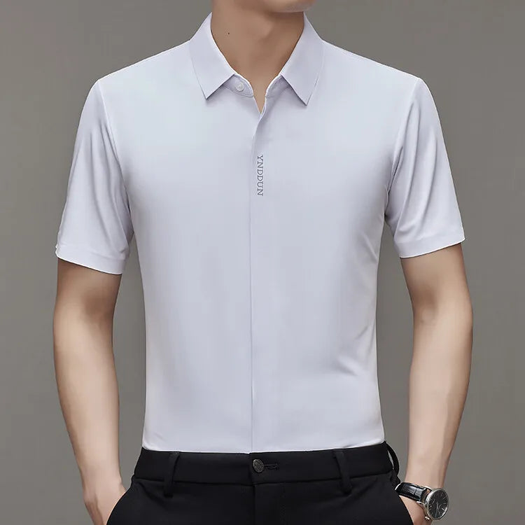 Camisa Masculina em Seda Gelada.