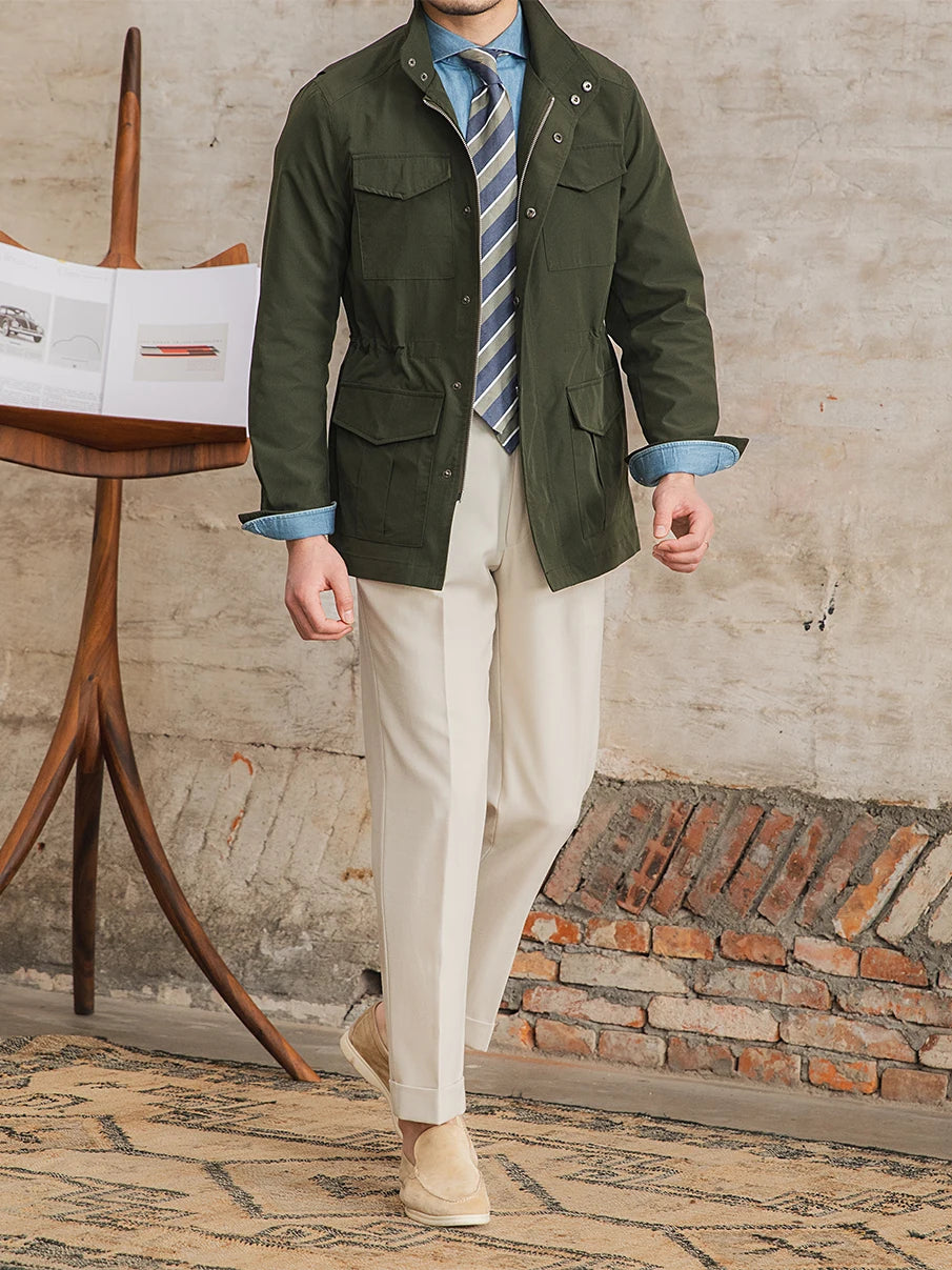 Jaqueta Masculina Casual em Poliéster Premium com Forro em Algodão.