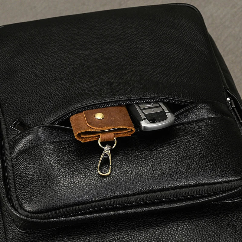 Mochila Masculina em Couro Legítimo