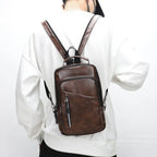 Garb Urbano Weixier – Mochila Unissex Softback em PU Jacquard com Design Moderno e Elegante