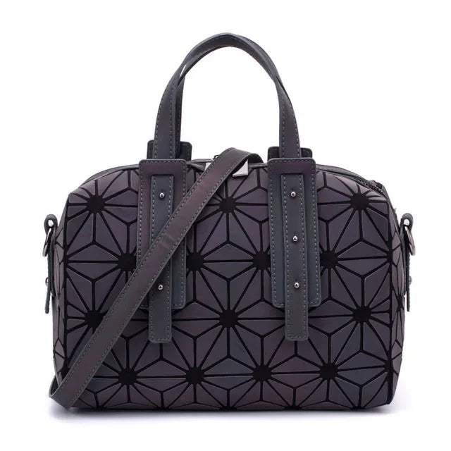 Bolsa Feminina Dobrável com Efeito Luminoso e Design Versátil.