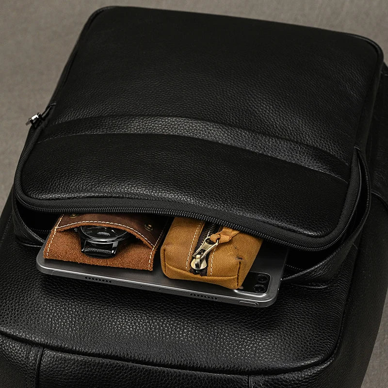 Mochila Masculina em Couro Legítimo