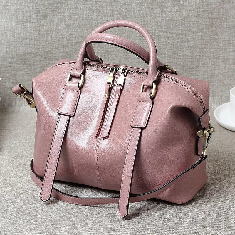 Bolsa Feminina em Couro Bovino Envernizado