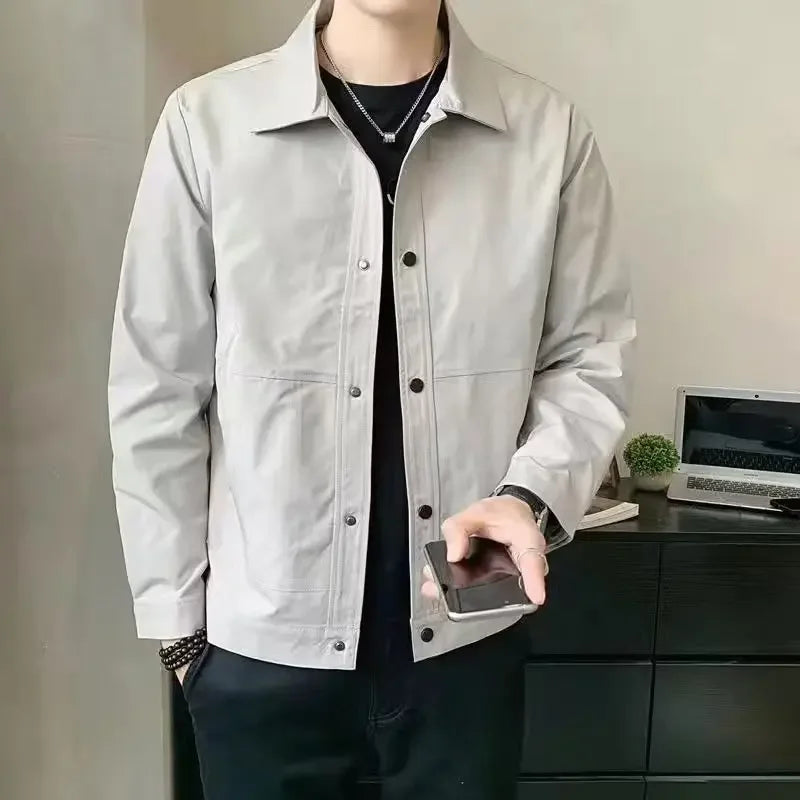 Jaqueta Masculina Casual com Gola.