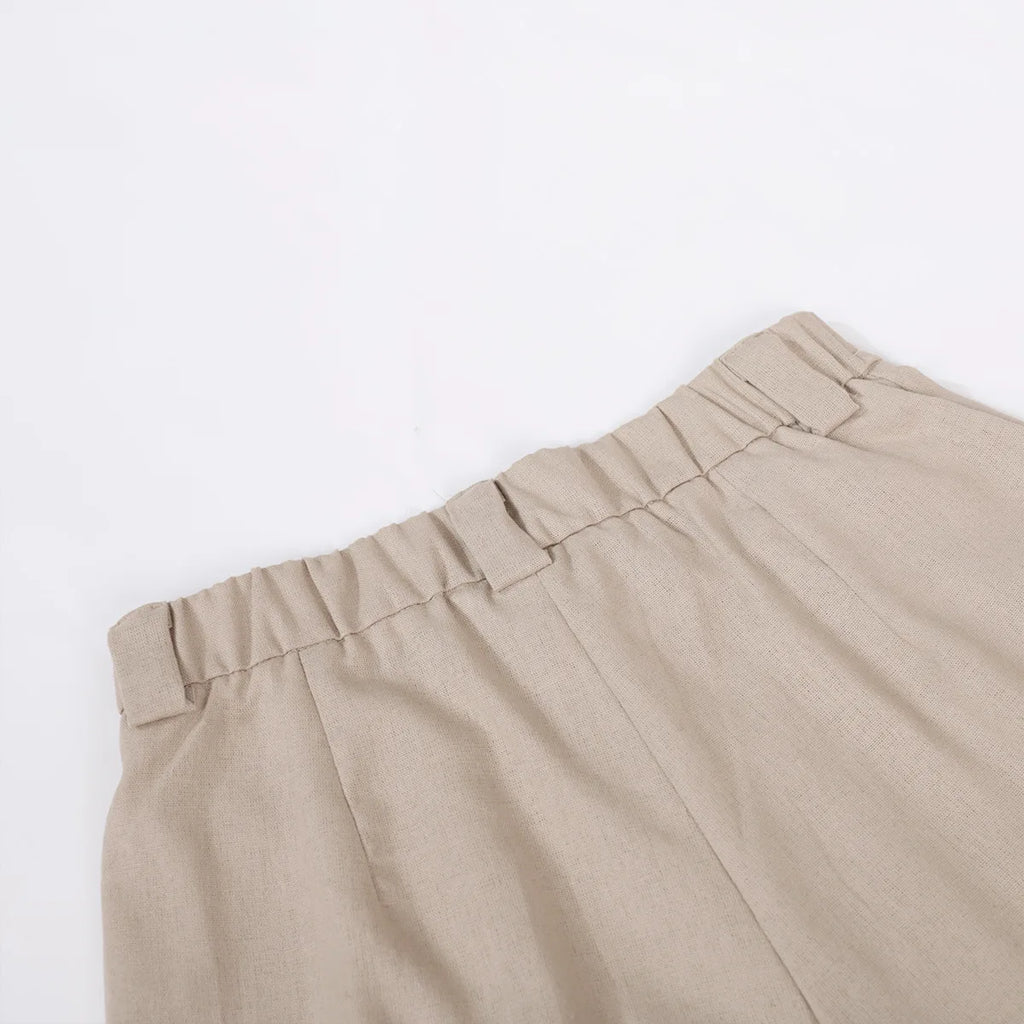 Garb Eleganza Bassa – Conjunto Feminino de Colete Sem Mangas e Calça de Cintura Baixa Primavera/Verão